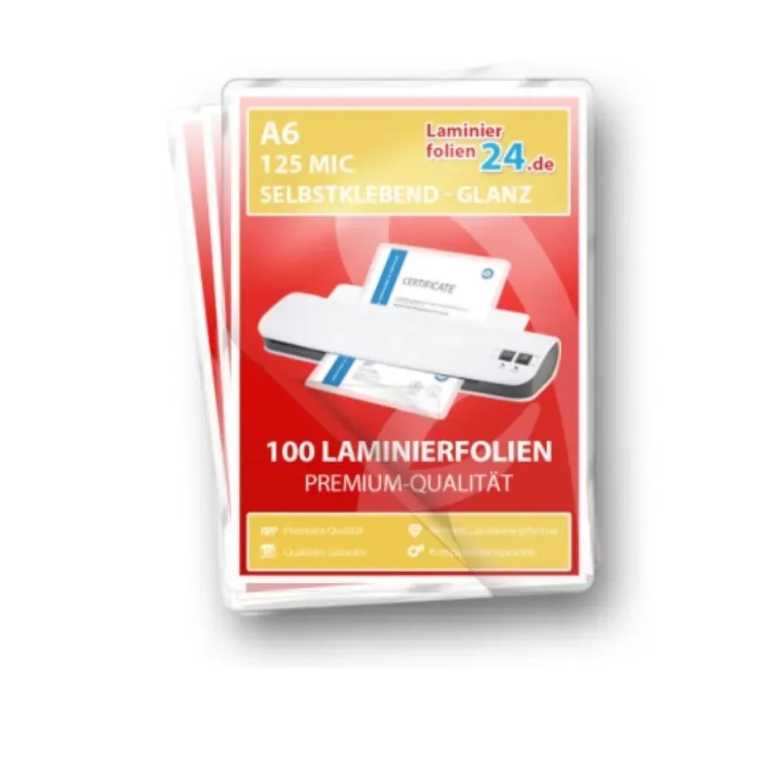 Selbstklebende Laminierfolien A4 125 Mic entdecken