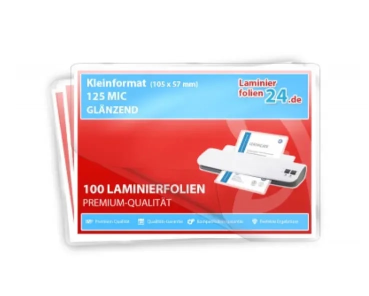 Laminierfolien Kleinformate für Visitenkarten bestellen
