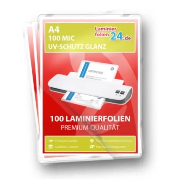 Laminierfolien mit UV-Schutz A4 100 Mic online kaufen