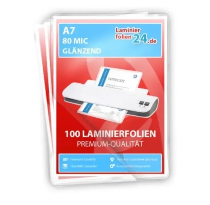 Laminierfolien A7 80 Mic matt für Etiketten kaufen
